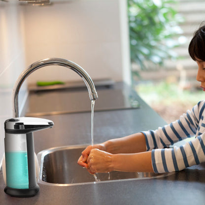 1Pc Automatic Soap Dispenser 400ML 16.9OZ Anti-slip Sensor Refillable Hand Gel Desktop Dispenser 2 Drop Volume Adjustment